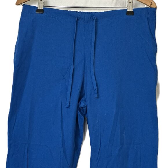 Royal Blue Cherokee Scrub Pants Size Small Drawstring - Picture 2 of 5